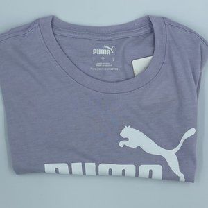 Puma Logo Tee in Violet